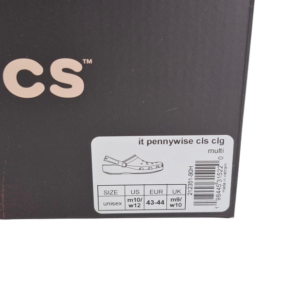 Crocs IT Chapter 2 Pennywise Face Classic Clogs Adult Men\'s Size 10 Unisex Shoes main image 6